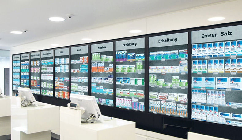 連鎖藥店展示方案--廣州磐眾智能科技有限公司